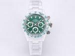 ROLEX Hologram Daytona Ceramics Case 43MM diameter Quartz Movement Green Watch